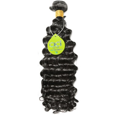 5A Brazilian Virgin Deep Wave, 1 Bundle Natural Color 100% Human Hair Virgin Deep Wave Hair Weave Size 20 Inches