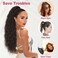 ALXNAN Claw Clip Ponytail,26 Inch Dark Brown Ponytail Extension for Women Synthetic Long Curly Wavy Clip in Ponytail Hair Extensions Synthetic Hairpiece for Daily Party Use