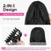 REECHO Ponytail Extension, 24" Claw Clip in Ponytail Extension Long Curly Wavy Ponytail Hair Extension Jaw Clip on Pony Tails Hairpiece for Women - Black Brown