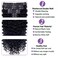 Clip In Extension Deep Wave Full Head for Black Women Brazilian Remy Human Hair Natural Color 8Pcs with18clips 120g/Sett (24 inch)