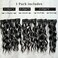 4PCS Clip in Hair Extensions 12" Short Curly Wavy Hair Pieces Black Hair Extensions Invisible Lace Weft Natural Soft Hairpieces for Women