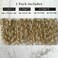 Blonde Clip in Hair Extensions, 4PCS Hair Extensions 12" Short Curly Wavy Blonde hair extensions Invisible Lace Weft Natural Soft Hairpieces for Women