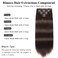 Clip in Hair Extensions Real Human Hair 170g Premium Dark Brown Remy Human Hair Clip in Extensions Straight, Rimoss Soft 7pcs Hair Extensions Real Human Hair Clip ins for Women (#2 22 Inch)