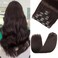 Clip in Hair Extensions Real Human Hair 170g Premium Dark Brown Remy Human Hair Clip in Extensions Straight, Rimoss Soft 7pcs Hair Extensions Real Human Hair Clip ins for Women (#2 22 Inch)