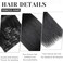 Clip in Hair Extensions Real Human Hair 140g Hair Extensions Real Human Hair Clip ins Natural Black 7pcs Straight, Rimoss Premium Soft Remy Human Hair Clip in Extensions for Women (#1B 16 Inch)