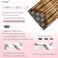 Clip in Hair Extensions Real Human Hair 18 Inch Thick End Hair Extensions Clip ins 120g 7pcs Balayage Chocolate Brown to Caramel Blonde Seamless Hair Extensions for Women