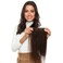 Rose bud Clip in Hair Extensions Real Human Hair 2Pcs 6Clips 14Inch 40g Natural Hair Extensions Human Hair Dark Brown