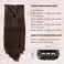 Dark Brown Hair Extensions Clip In Hair Extensions Real Human Hair For Women 7pcs Per Set with 16 Clips 100% Remy Virgin Human Hair Clip In Extensions Double Weft Straight Soft Hair 14inch
