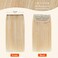 S-noilite Hair Extensions for Short Hair Clip in Human Hair 1PCS 2 Clips Balayage Clip in Hairpieces Remy Hair For Women with Thinning Hair Add Hair Volume 12g 8Inch-Ash Blonde/Bleach Blonde