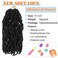 Faux Locs Crochet Hair 10 Inch 7 Packs Soft Locs Short Crochet Locs Pre Looped Natural Black Loc Hair Extensions For Women(10inch, 7 Packs, 1#)