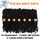 Faux Locs Crochet Hair 10 Inch 7 Packs Soft Locs Short Crochet Locs Pre Looped Natural Black Loc Hair Extensions For Women(10inch, 7 Packs, 1#)