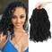 Faux Locs Crochet Hair 10 Inch 7 Packs Soft Locs Short Crochet Locs Pre Looped Natural Black Loc Hair Extensions For Women(10inch, 7 Packs, 1#)