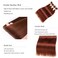 Reddish Brown Straight Bundles Human Hair Auburn Bundles Human Hair Color 33 Copper Red 3 Bundles Double Weft Remy Hair Extensions Wet and Wavy Bundles Silky and Soft 14 16 18 inch