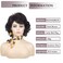 XIUFAXIRUSI XIUFAXIRUSIShort Dark Brown Curly Wigs for Women Wavy Full Hair Wig Natural Looking Synthetic Wig for Halloween Cosplay Daily Use