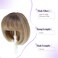 UDU Hair Topper Hair toppers for Women Toppers Hair Pieces for Women Short Bob Hair Toppers with Bangs Side Part Hair Toppers for Women with Thinning Hair Synthetic Wig Toppers for Thinning Hair