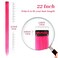YaFex 12 Pcs Clip in Hair Extensions, 22 Inch Colored Hair Extensions Party Highlights Long Straight Synthetic Hairpieces for Women Kids Girls (Hot Pink)