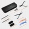 Hair Extension Tools Multi Functional Microlinks Hair Extensions Kit For Micro Bead Hair Extensions Hand Tied Extension Kit (Black)