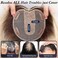 starluck 5x5 inch Lage Silk Base 14 Inch Real Human Hair Toppers,60 Gram, 100% Real Human Hair Toppers for Women with thinning hair hair loss（Blonde Mixed Brown with Dark Brown Roots, no Bangs