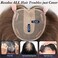 starluck 5x5 inch Lage Silk Base 14 Inch Real Human Hair Toppers for Women,60 Gram High volume, 100% Real Human Hair Toppers for Women with thinning hair hair loss（Brown, no Bangs