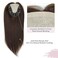 Ms Taj 5x5.5inch Skin Scalp Hair Toppers for Women Real Human Hair 16inch Hair Topper No Bangs Hair Pieces Wiglets Human Hair Toppers for Women 4# Clip in Topper