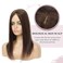 Ms Taj 5x5.5inch Skin Scalp Hair Toppers for Women Real Human Hair 16inch Hair Topper No Bangs Hair Pieces Wiglets Human Hair Toppers for Women 4# Clip in Topper