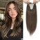 Ms Taj 5x5.5inch Skin Scalp Hair Toppers for Women Real Human Hair 16inch Hair Topper No Bangs Hair Pieces Wiglets Human Hair Toppers for Women Light Brown Clip in Topper