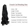 9 Packs 24 inch French Curl Braiding Hair Pre Stretched Wavy Synthetic Hair Extensions Premium french curly braiding hair expression pre stretched braids french curls crochet hair,Black/1B