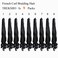 9 Packs 24 inch French Curl Braiding Hair Pre Stretched Wavy Synthetic Hair Extensions Premium french curly braiding hair expression pre stretched braids french curls crochet hair,Black/1B