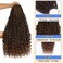 Yebo Goddess Box Braids Crochet Hair Boho Crochet Box Braids With Curly Ends, Bohomian Box Braids Crochet Hair For Black Women Pre Looped(24 Inch (Pack of 8), T30)