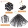 PHOCAS 3 Packs Gray Curly Crochet Hair for Women Deep Wave Crochet Hair Water Wave Crochet Braiding Hair Extensions(24Roots/Pack) 8Inch