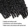 Curly Human Hair Bundles 16 18 20 Inches 3Pcs Water Wave Burmese Curly Bundles Human Hair Weave with Spriral End 3c4a Curly Quick Weave Hair Bundles for Women Natural Black