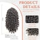 Ponytail Extension,Curly Drawstring Ponytail Extension for Black Women Natural Black Curly Clip in Hair Extensions 14 Inch Synthetic Hairpiece for Daily Party