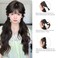Curly Ponytail Extension with Hair Tie Hair Natural Black Hair Wig Synthetic Hair Pieces for Women Girls Daily Wear 16 Inch Wave Fake Ponytail Wigs Accessories