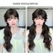 Curly Ponytail Extension with Hair Tie Hair Natural Black Hair Wig Synthetic Hair Pieces for Women Girls Daily Wear 16 Inch Wave Fake Ponytail Wigs Accessories