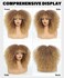16 Inch Curly Wig Afro Curly Wigs for Black Women Afro Kinky Curly Wig With Bangs Full and Fluffy Glueless Wig Synthetic Hair Replacement Wigs for Cosplay and Daily (Ombre Blonde)