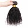 Afro Kinky Curly Human Hair Bundles 16 Inch 4B 4C Afro Kinky Bulk Human Hair Bundles for Black Women Unprocessed Virgin Hair Extensions Afro Curly Weave Bundles Natural Color