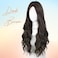 WIGNEE Long Wavy Wig Middle Part Dark Brown Wig 26 Inches Long Wigs For White Women Natural Looking Hair Wig Long Wigs For Women Daily Party Use