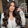 WIGNEE Long Wavy Wig Middle Part Dark Brown Wig 26 Inches Long Wigs For White Women Natural Looking Hair Wig Long Wigs For Women Daily Party Use