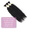 Deep Wave Bulk hair for Braiding No Weft Faux Micro Braiding Hair Braids Extensions for Box Boho Braids 2Braids Per Pack 150g (18Inch,#1B)