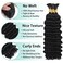Human Braiding Hair for Boho Braids Human Hair Braiding Hair 110g 20 Inch Curly Boho Hair for Braiding Knotless 12A Deep Wave Bulk Human Hair for Braiding Bohemian 3 Bundles/Pack Natural Color