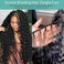 Human Braiding Hair for Boho Braids Human Hair Braiding Hair 110g 20 Inch Curly Boho Hair for Braiding Knotless 12A Deep Wave Bulk Human Hair for Braiding Bohemian 3 Bundles/Pack Natural Color