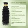 Human Braiding Hair For Braids 100g/2Bundles Deep Wave Bulk Human Hair Extensions For Braiding Wet And Wavy Human Braiding Hair 16 Inch Curly Human Hair For Braiding Natural Color