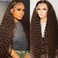 13x6 Chocolate Brown Lace Front Wig Human Hair 28 Inch Deep Wave Lace Front Wigs Human Hair 200 Density Curly HD Lace Frontal Wig Wet and Wavy Glueless Wigs Human Hair #4 Colored Brown Wig Human Hair