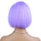 Purple Bob Wig for Women Short Purple Wigs Straight Middle Part Light Purple Hair Wig Natural Looking Heat Resistant Synthetic Wig