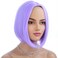Purple Bob Wig for Women Short Purple Wigs Straight Middle Part Light Purple Hair Wig Natural Looking Heat Resistant Synthetic Wig