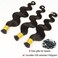 HAPPY&amp;CC Body Wave I Tip Microlinks Human Hair Extensions for Women Natural Black Pre Bonded 1g/strand 100g Stick Tip Hair Extensions Human Hair Bundles Brazilian Virgin Bulk Hair(20inch)