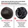 Bella Hair 100% Human Hair Bun Extension Donut Chignon Hairpieces for Both Women and Men Instant Up-Do Fake Bun Scrunchies (#1B Natural Black)