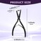 Tape in Hair Extensions Plier, Stainless Steel Flat Surface Extensions Tape Sealing Clamp Pliers Tool, Microlink Hair Extension Removal Tool Kit for Women Hair Extension Tools(Black)