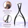 Tape in Hair Extensions Plier, Stainless Steel Flat Surface Extensions Tape Sealing Clamp Pliers Tool, Microlink Hair Extension Removal Tool Kit for Women Hair Extension Tools(Black)