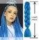 Colored Braiding Hair Extensions Red White Blue Ombre Jumbo Braids Crochet Synthetic High Temperature Fiber Hair Extension for Women Girls Box Twist Braids Crochet Braiding Hair 24 Inch